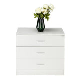 FCH Wood Simple 3-Drawer Dresser White