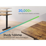FEZIBO Electric Standing Desk, 63 x 24 Inches Height Adjustable Stand up Desk, Sit Stand Home Office Desk, Computer Desk