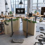 FEZIBO/Home Office Fuirniture/Wood/L Shaped Standing Desk/Desks