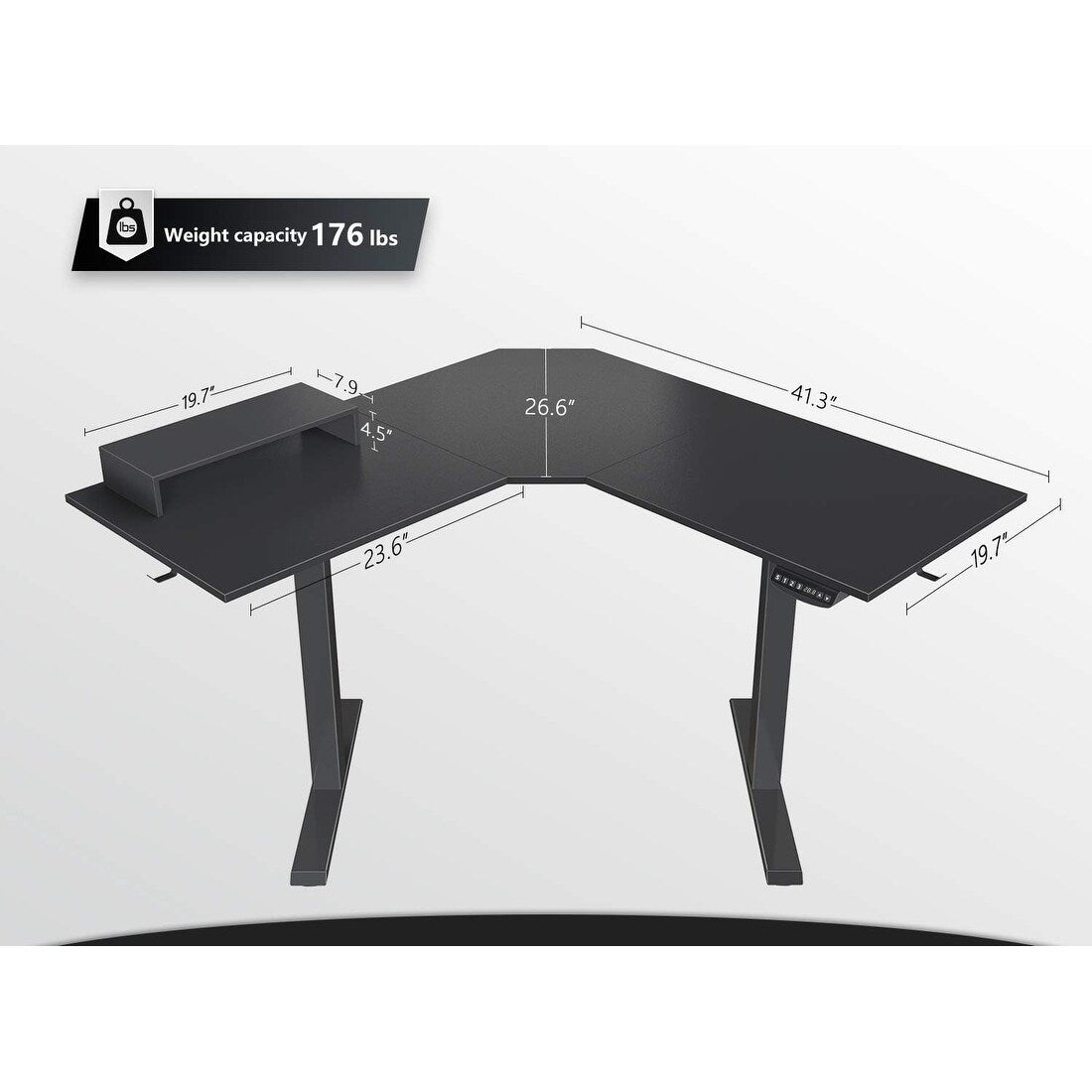 FEZIBO/Home Office Fuirniture/Wood/L Shaped Standing Desk/Desks