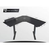 FEZIBO/Home Office Fuirniture/Wood/L Shaped Standing Desk/Desks