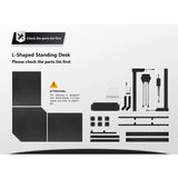 FEZIBO/Home Office Fuirniture/Wood/L Shaped Standing Desk/Desks