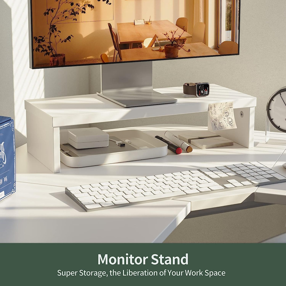 FEZIBO/Home Office Fuirniture/Wood/L Shaped Standing Desk/Desks