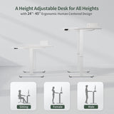 FEZIBO/Home Office Fuirniture/Wood/L Shaped Standing Desk/Desks