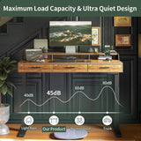 FEZIBO/Home Office Furniture/Wood/Standing Desk With 3 Drawers/Desks