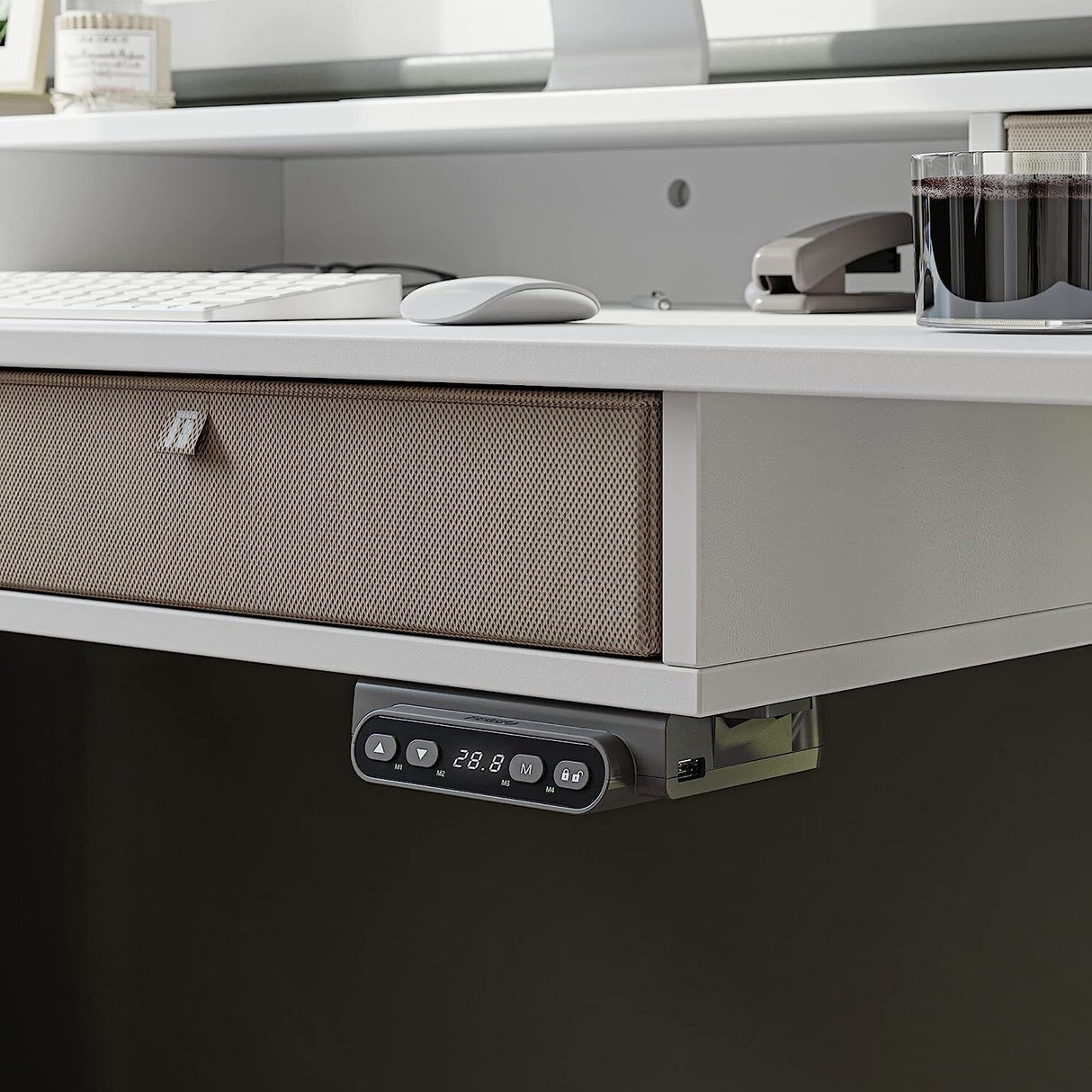 FEZIBO/Home Office Furniture/Wood/Standing Desk With 4 Drawers/Desks