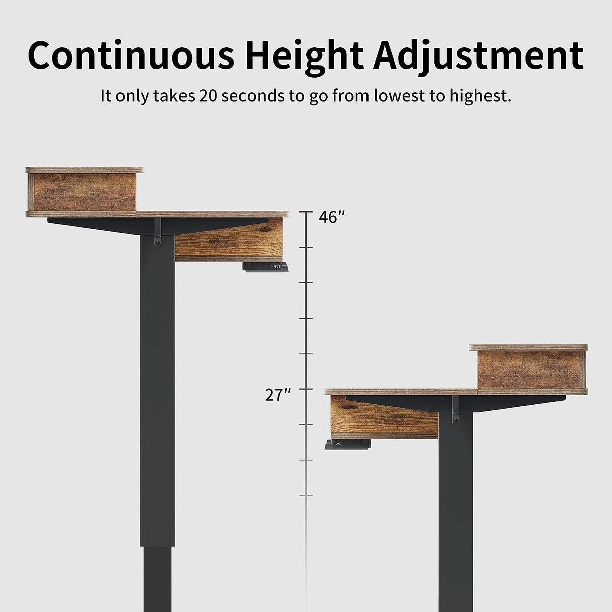 FEZIBO/Home Office Furniture/Wood/Standing Desk With 4 Drawers/Desks