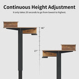 FEZIBO/Home Office Furniture/Wood/Standing Desk With 4 Drawers/Desks
