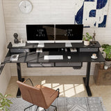 FEZIBO/Home Office Furniture/Wood/Standing Desk With 4 Drawers/Desks