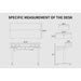 FEZIBO/Home Office Furniture/Wood/Standing Desk With 4 Drawers/Desks