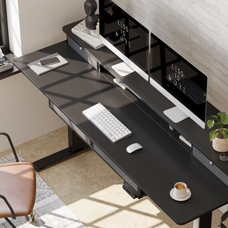 FEZIBO/Home Office Furniture/Wood/Standing Desk With 4 Drawers/Desks