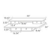 FEZIBO/Home Office Furniture/Wood/Standing Desk With 4 Drawers/Desks
