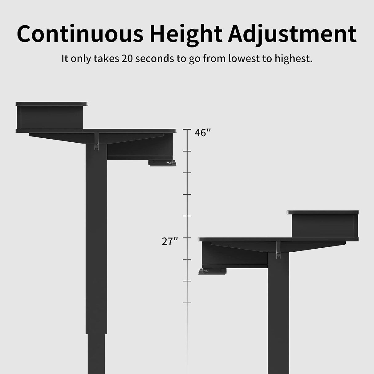 FEZIBO/Home Office Furniture/Wood/Standing Desk With 4 Drawers/Desks