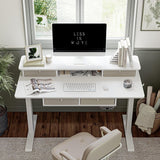 FEZIBO/Home Office Furniture/Wood/Standing Desk With 4 Drawers/Desks