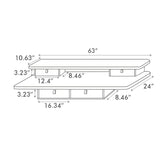 FEZIBO/Home Office Furniture/Wood/Standing Desk With 4 Drawers/Desks
