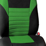 FH Group Green Premium 3D Air Mesh Seat Covers Pair Set (Airbag Compatible)-Fit Most Car, Truck, SUV, or Van