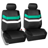 FH Group Mint Varsity Spirit PU Leather Seat Covers, Airbag Compatible & Split Benth-Universal Fit for Cars, Auto, Trucks, SUV