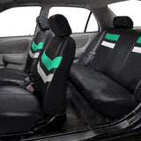FH Group Mint Varsity Spirit PU Leather Seat Covers, Airbag Compatible & Split Benth-Universal Fit for Cars, Auto, Trucks, SUV