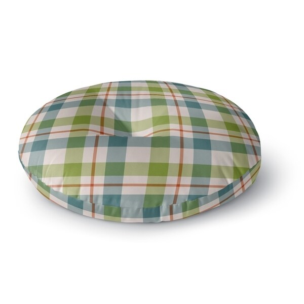 FISHING PLAID Floor Pillow By Kavka Designs
