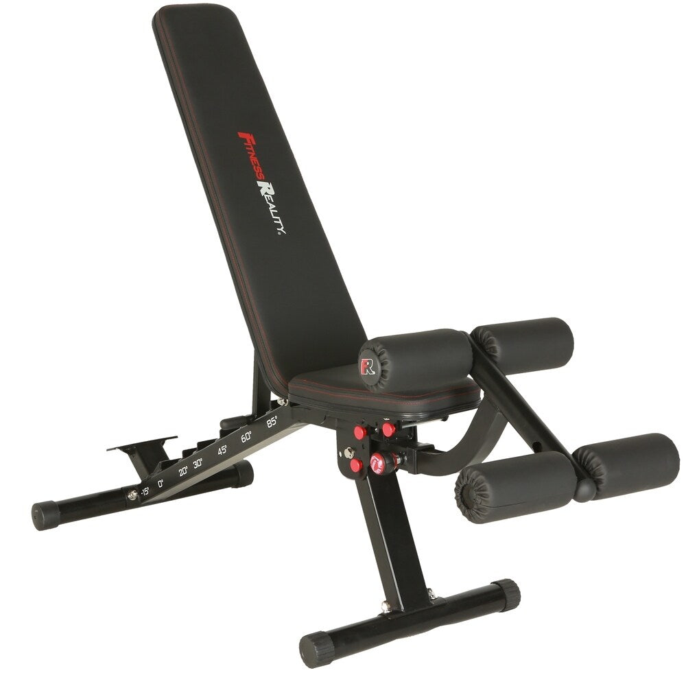 FITNESS REALITY 2000 Super Max XL High Capacity Weight Bench - Black