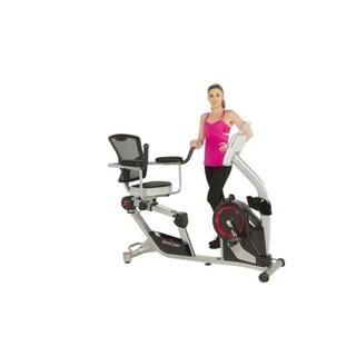 FITNESS REALITY X-Class 310SX Smart Recumbent Exercise Bike With App - Black/Red/Silver