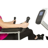 FITNESS REALITY X-Class 310SX Smart Recumbent Exercise Bike With App - Black/Red/Silver