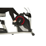FITNESS REALITY X-Class 310SX Smart Recumbent Exercise Bike With App - Black/Red/Silver