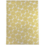 FLOWER POWER YELLOW Area Rug by Kavka Designs