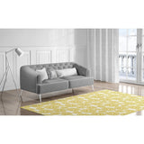 FLOWER POWER YELLOW Area Rug by Kavka Designs