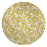 FLOWER POWER YELLOW Area Rug by Kavka Designs