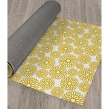 FLOWER POWER YELLOW Area Rug by Kavka Designs