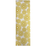 FLOWER POWER YELLOW Area Rug by Kavka Designs