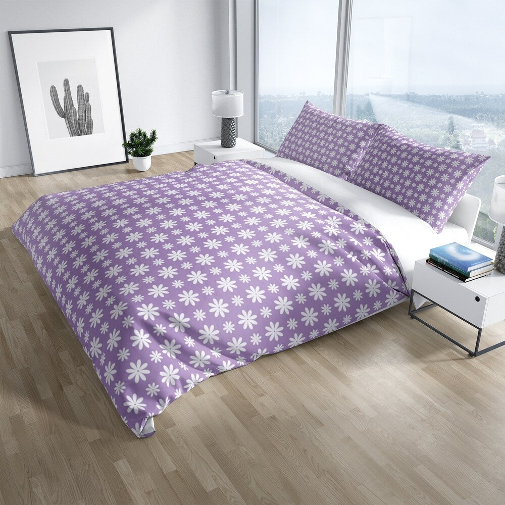 FLOWER SHOWER LAVENDER Pillow Case By Kavka Designs