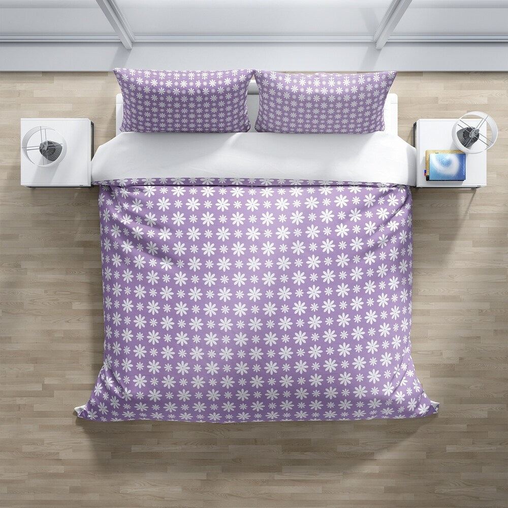 FLOWER SHOWER LAVENDER Pillow Case By Kavka Designs