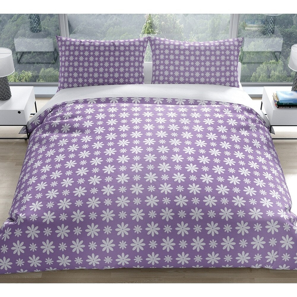 FLOWER SHOWER LAVENDER Pillow Case By Kavka Designs
