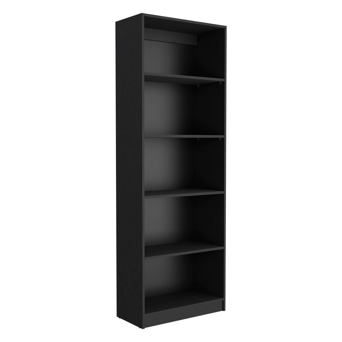 FM FURNITURE Arrey 3 Piece Living Room Set with Sutton Bookcase + 2 Sutton 4 Shelves Bookcase, Black