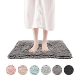 FRESHMINT Chenille Bath Rug with Non-Slip Backing - Lavender