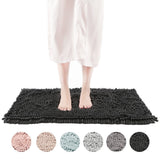 FRESHMINT Chenille Bath Rug with Non-Slip Backing - Lavender