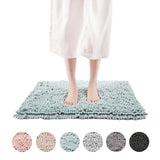 FRESHMINT Chenille Bath Rug with Non-Slip Backing - Lavender
