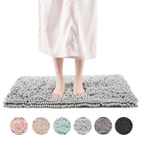 FRESHMINT Chenille Bath Rug with Non-Slip Backing - Lavender