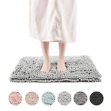 FRESHMINT Chenille Bath Rug with Non-Slip Backing - Lavender