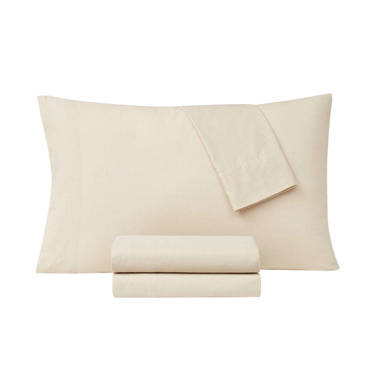 Frye Cotton Linen Blend 4 Piece Sheet Set