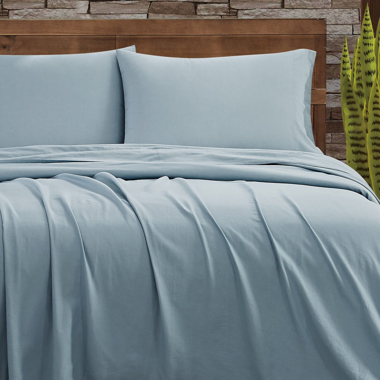 Frye Cotton Linen Blend 4 Piece Sheet Set