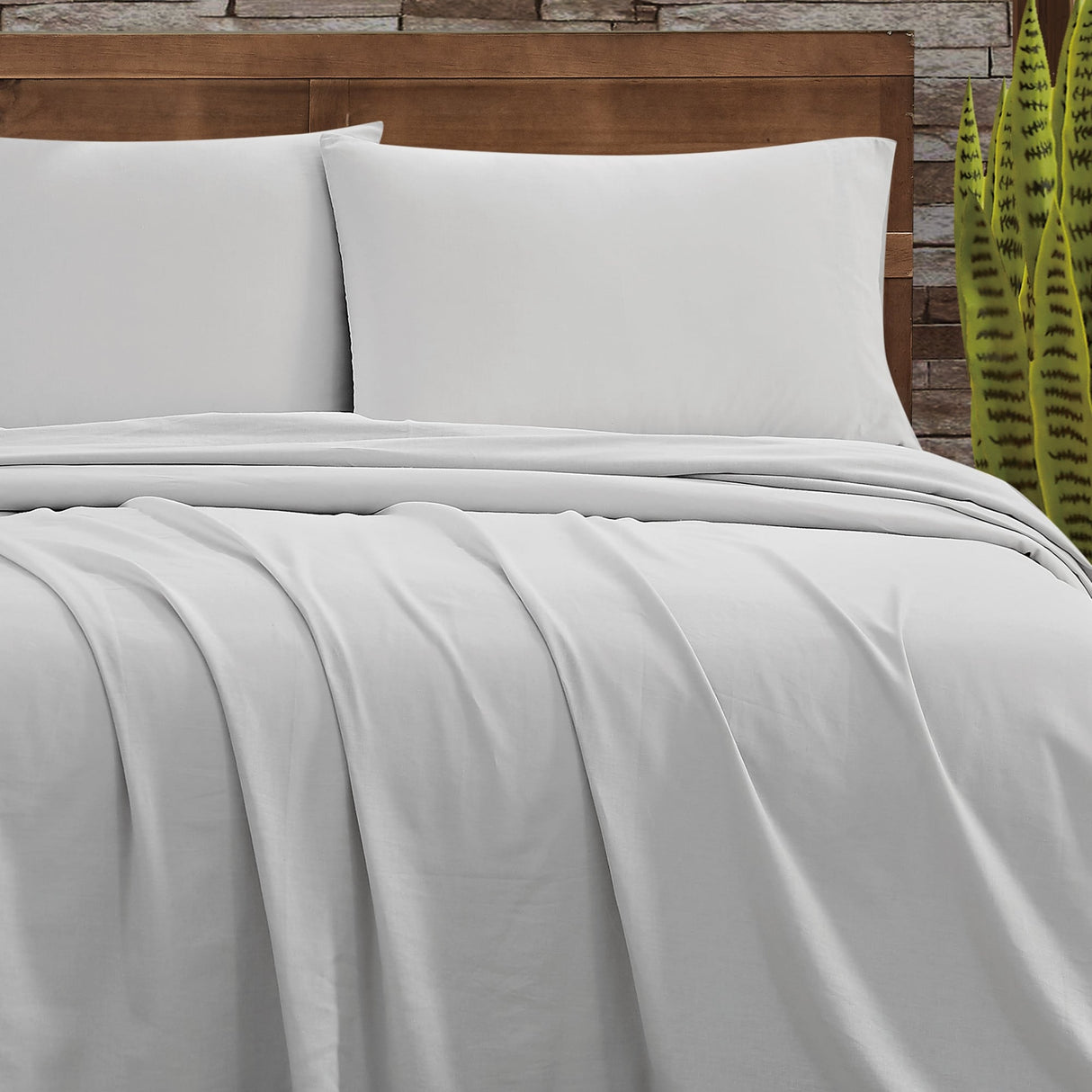 Frye Cotton Linen Blend 4 Piece Sheet Set