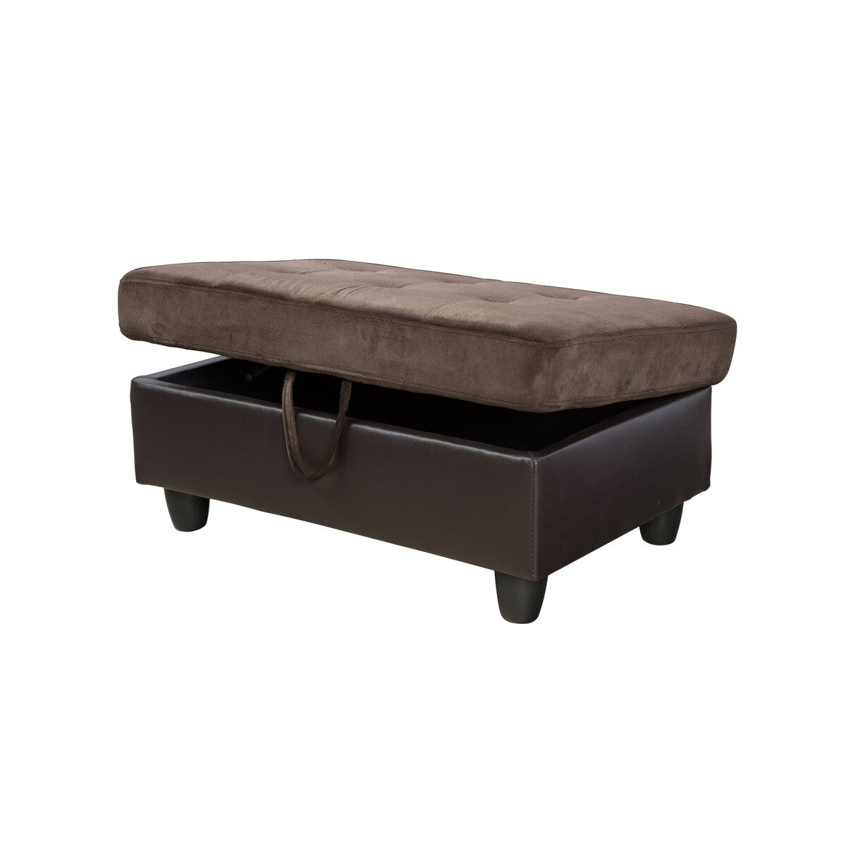 F&M 3 Piece Micro-fiber Sectional Sofa Set - Sofa Chaise & Ottoman