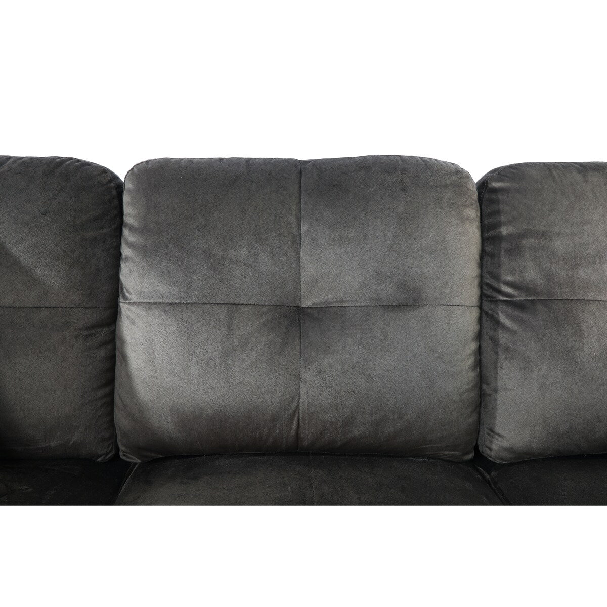 F&M 3 Piece Micro-fiber Sectional Sofa Set - Sofa Chaise & Ottoman