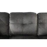 F&M 3 Piece Micro-fiber Sectional Sofa Set - Sofa Chaise & Ottoman