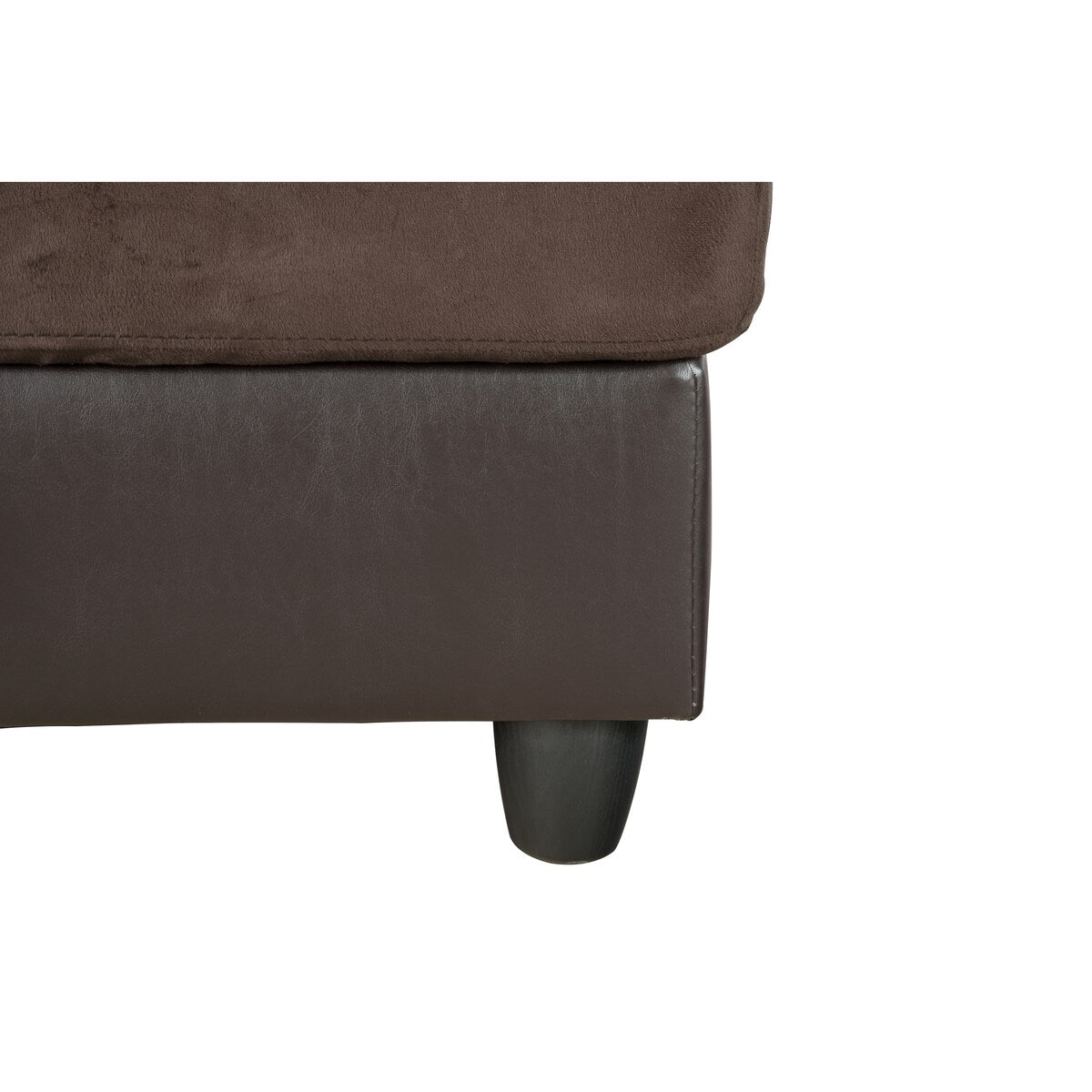 F&M 3 Piece Micro-fiber Sectional Sofa Set - Sofa Chaise & Ottoman