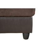 F&M 3 Piece Micro-fiber Sectional Sofa Set - Sofa Chaise & Ottoman