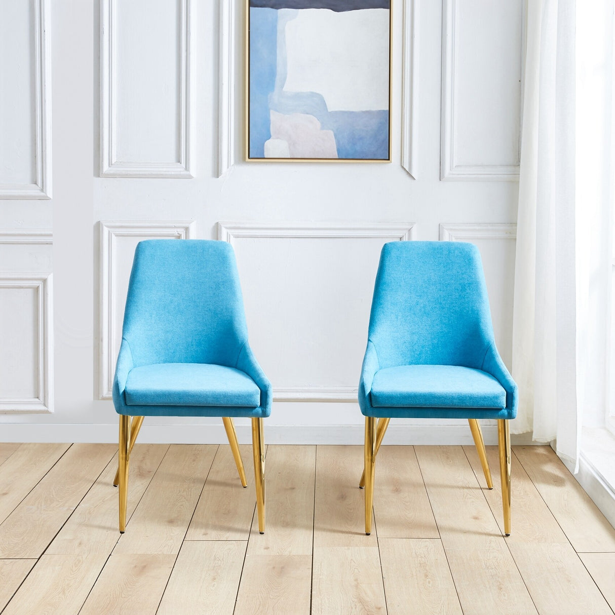 Fabric Dining Chairs Set of 2